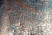 Mounds on Crater Floor in Thaumasia Planum