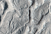 Features around Crater in Arabia Terra