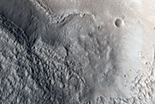 Pole-Facing Deposit Inside Small Crater