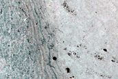 Wind Streak on Perennial Ice