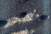 Dune Interaction with Residual Polar Ice
