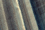 Exposure of North Polar Layered Deposits
