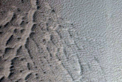 Crater in Daedalia Planum