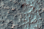 Valleys on Southwest Wall and Rim of Harris Crater