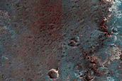 Mawrth Vallis Crater with Sulfate-Rich Terrain