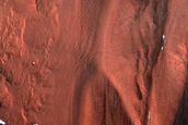 Exposure of North Polar Layered Deposits
