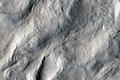 Features around Crater in Terra Sabaea