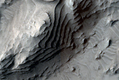 Extensive Outcrops of Sedimentary Rock in Danielson Crater