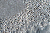 Ridges on Crater Floor in Protonilus Mensae