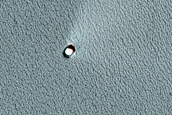 Small Crater on North Polar Cap