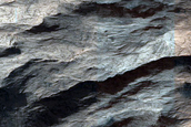 Mass Wasting Feature in Ganges Chasma