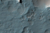 Crater Amid Secondaries from Hale Crater