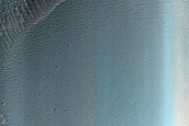 Channel Interacting with Crater in Samara Valles