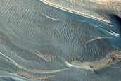 Steep Scarp at Base of North Polar Layered Deposits