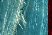 Active North Polar Layered Deposits Scarp Avalanche Monitoring Site