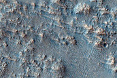 Olivine-Rich Crater Floor Southeast of Syrtis Major Planum