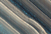 Exposure of North Polar Layered Deposits