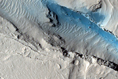 Possible Rock Falls on Steep Slopes in Cerberus Fossae 