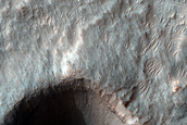 Crater Wall with Potential Chloride-Rich Outcrop