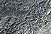 Sinuous Ridges on Rim of Lohse Crater