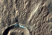 Fresh Crater in Southern Mid-Latitudes