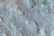 Remnant Mesas in Becquerel Crater