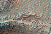 Crater in Argyre Planitia