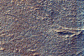 Bands near Mesa in Hellas Planitia