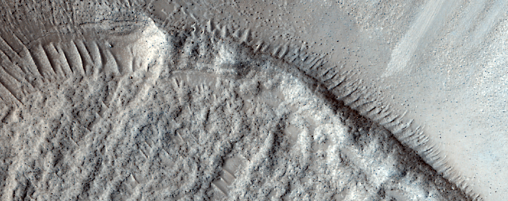 Ice flow on Mars: Clues Galore