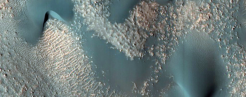 Dune Monitoring in Renaudot Crater