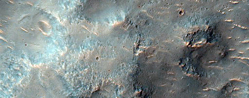 Ridges in Hesperia Planum