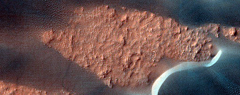 Small Dunes in Sumgin Crater