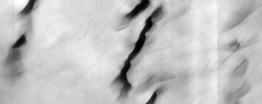 Dunes with Linear Gullies in Hellas Planitia