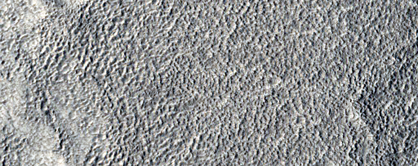 Inverted Channels or Possible Eskers in Basin in Northwest Arabia Terra