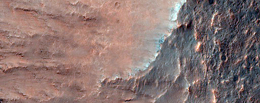 Gullies and Bedrock in Nirgal Vallis
