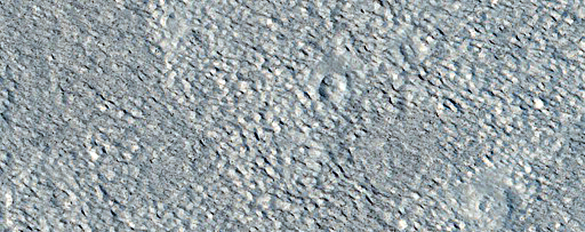 Terrain North of Hecates Tholus