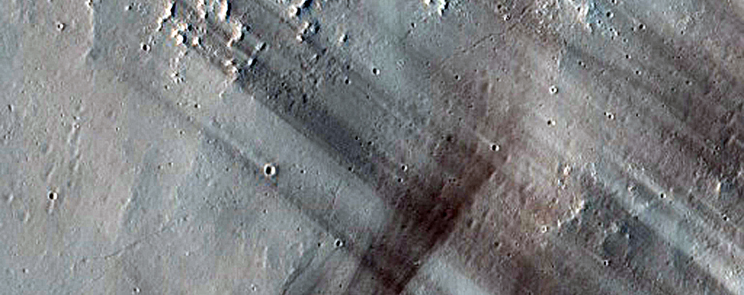 Terrain West of Cyane Fossae