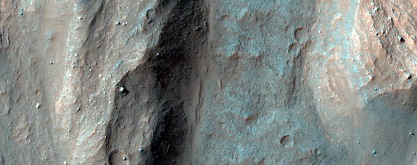 Landslide in Valles Marineris
