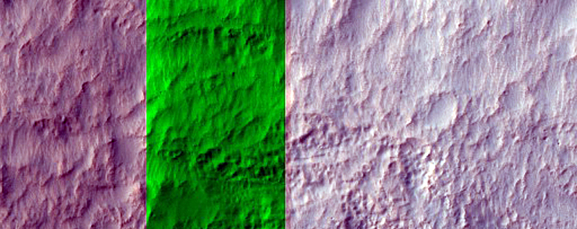 Possible Olivine-Bearing Materials Northwest of Newton Crater