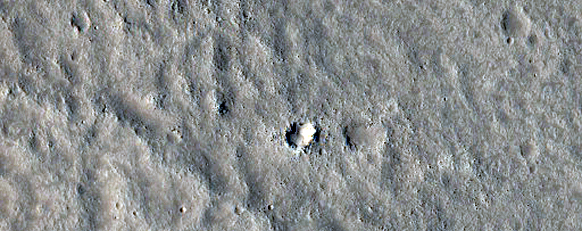 Landforms near Adamas Labyrinthus