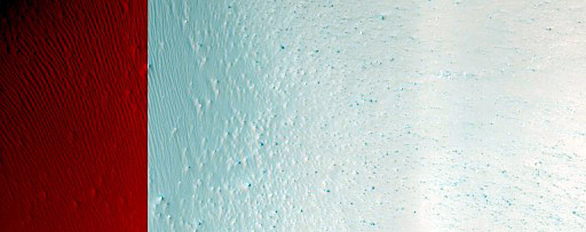 Crater in Huygens Crater