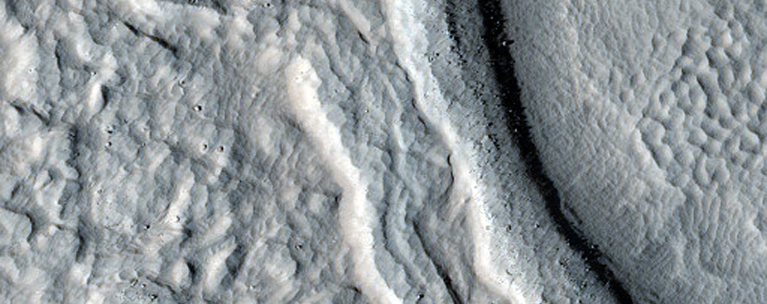 Terrain around Crater in Terra Sabaea