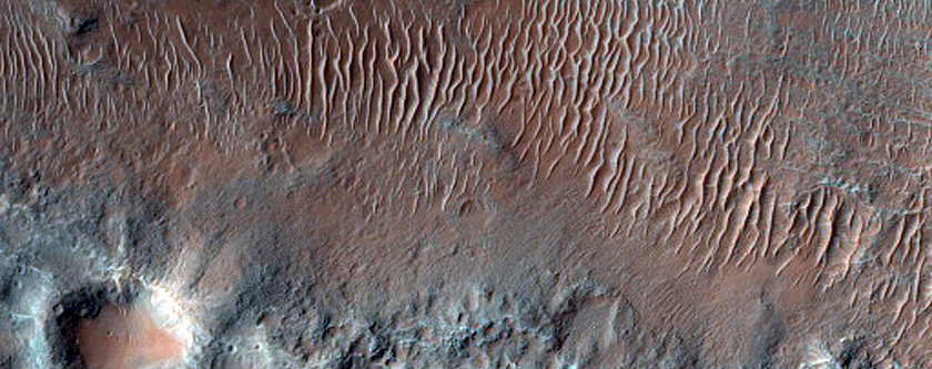 Crater Northeast of Hellas Planitia