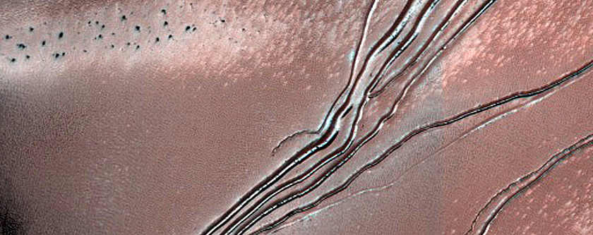 Russell Crater Megadune Defrosting Processes