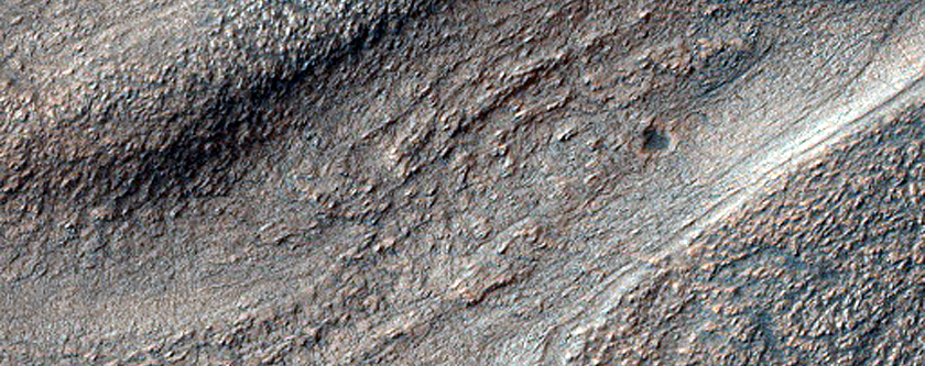 Ridges in Hellas Planitia
