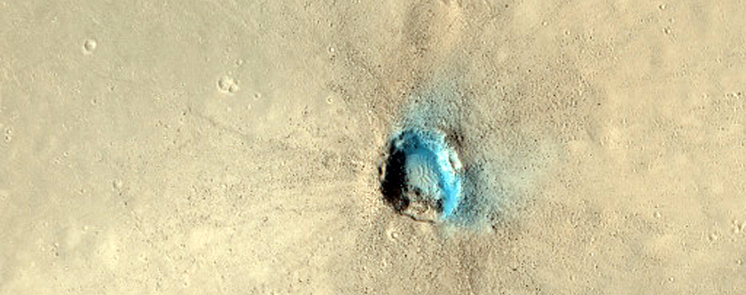 Thermal Anomaly in Lava Flows of Elysium Region