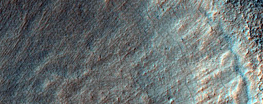 Extensional Terrain Cross Cutting Mounds