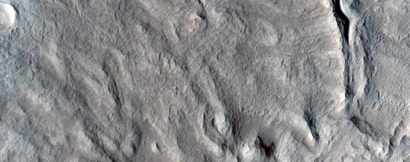 Terrain around Crater in Arabia Terra