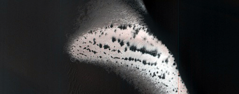 Hellespontes Dune Field Defrosting Monitoring