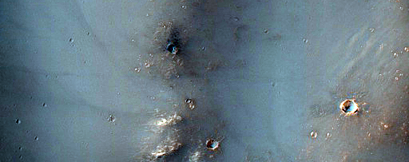 Channels on Wall of Flaugergues Crater